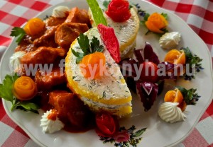 Harcsapaprikás juhtúrós puliszkával