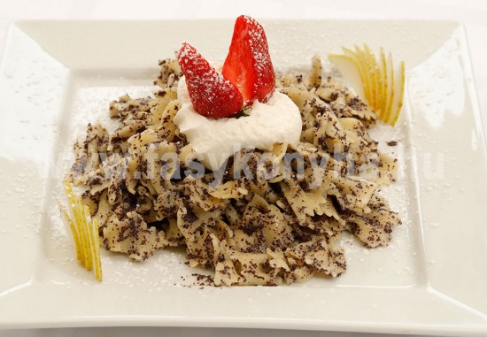 desszert Mákos lepketészta