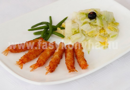 foetel Rák tempura vajban párolt kínai kellel 