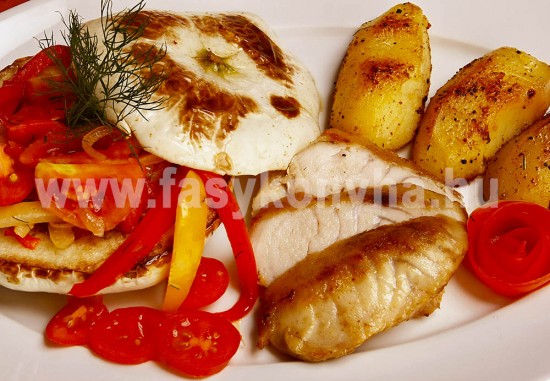 foetel Süllő roston patisszonba töltött lecsóval